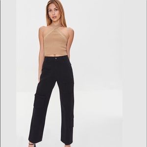 FOREVER21 Cargo straight leg pants sz small